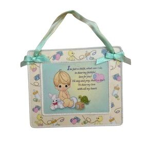 Precious Moments Porcelain Wall Plaque